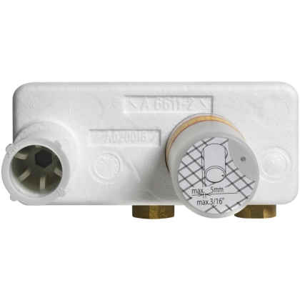 KWC fitting, ADRENA, flush-mounted unit wall 2-hole, chromeline
