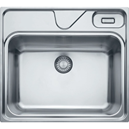 Franke, sink, Largo, LAX 610, stainless steel, 570 x 510 mm, push button valve (integral), top mounting