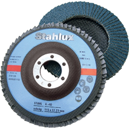 Flap disc, STAHLUX - zirconia alumina, synthetic resin disc