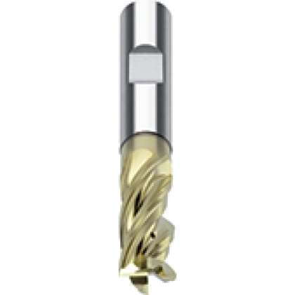 Solid carbide HPC end mills ZrN for aluminium, STAHLUX - polished version