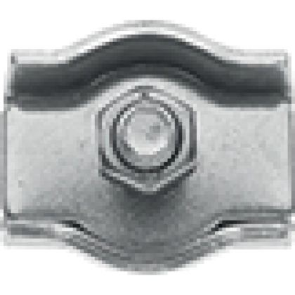 Wire rope clamp - V4A, simplex clamp stainless steel