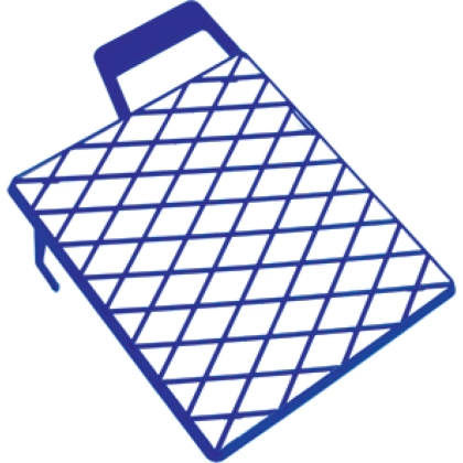Scraper grid plastic, blue