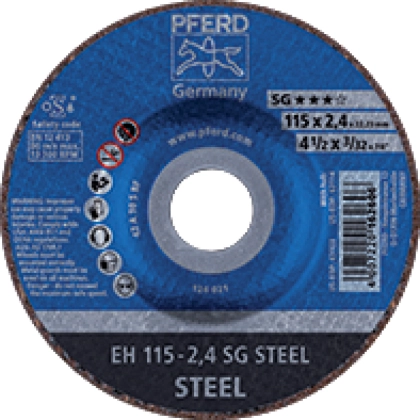 Cut-off wheel, PFERD - Cut-off wheel SG, steel, cranked