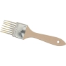 Serrated brush, extra white bristles