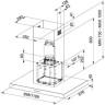 Franke, island hood, format, FDF 12274 I XS, stainless steel, 1200 mm, energy class A