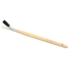 Flat brush, bent, Chinese bristles, black