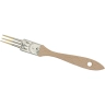 Serrated brush, extra white bristles